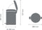 Brabantia NewIcon Prullenbak - 20 liter - Geurdicht - Confident Grey