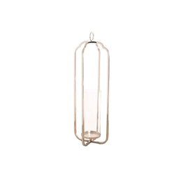 Kaarshouder Home ESPRIT Zilverkleurig Kristal Staal 21 x 21 x 62 cm
