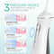 Draagbare Waterflosser WF400 Grijs, Elektrische Monddouche met 3 standen en 4 opzetstukken