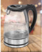 Clatronic WKS 3744 G - Glazen waterkoker - 1,7 liter - Draadloos - Roestvrij staal/glas