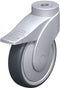 Blickle LWG-TPA 126KF-11-FI (LWG-TPA 126K-11-FI-FK) Zwenkwiel met rem Wieldiameter: 125 mm Draagvermogen (max.): 110 kg