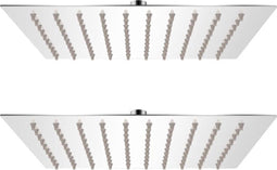 vidaXL - Regendouchekoppen - 2 - st - 20x20 - cm - roestvrij - staal