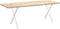 vidaXL - Eettafelpoten - 2 - st - X-vormig - 80x(72-73) - cm - staal - wit