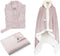 Linnick Flanel Fleece Deken + Hoodie met Capuchon Croco - light pink - 140x200cm - 130x180cm - Plaid