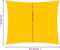 vidaXL - Zonnezeil - 160 - g/m² - vierkant - 4,5x4,5 - m - HDPE - geel