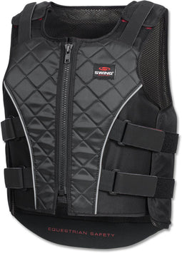 SWING P19 - Body Protector - Met rits en verstelbare maat - zwart/grijs