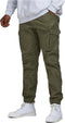JACK&JONES PLUS JPSTPAUL JJFLAKE CARGO BROEK - Gulp met rits - Normale rise - Olijf (W42 X L32)