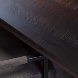 Eetkamertafel Milan - Zwarte eettafel - mangohout eettafel 200 cm