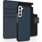 Accezz Galaxy S22 - Premium Leather 2 in 1 Wallet Bookcase - Uitneembare backcover - Donkerblauw