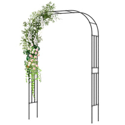 Coast Tuinboog - Metalen Klimrek - 153 x 40 x 240 cm - Zwart