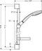 Hansgrohe Croma 100 Vario - Glijstangset 90 cm - Chroom
