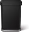 Simplehuman Liner Pocket - Prullenbak 55 liter - Roestvast Staal - Zwart
