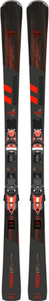 Rossignol Forza 60° V-Ti - Allround piste ski's - Inclusief Look NX 12 K GW B80 bindingen - Rood