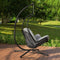 SoBuy OGS52-HG - Hangstoel - Max. 150 kg - 103 x 125 x 197 cm - Lichtgrijs