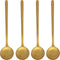 Koffielepel Bialetti Deco Glamour Gouden Staal (4 Stuks)