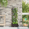vidaXL - Tuinbak - met - Trellis - Bruin - 40x40x125,5 - cm