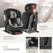 tectake® Linus - Draaibare Autostoel - i-Size / Isofix - 360° draaifunctie - Grijs