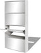 vidaXL - Schoenenkast - met - 4 - spiegels - 63x17x134 - cm - wit