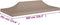 vidaXL - Partytentdak 270 g/m² - 6x3 m - Taupe