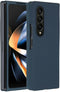 Accezz Liquid Silicone Backcover Samsung Galaxy Z Fold 4 - Schokabsorberend - Donkerblauw