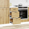 vidaXL - Keuken - onderkast - Porto - bewerkt - hout - artisanaal - eikenkleur