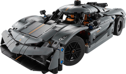 LEGO Technic Koenigsegg Jesko Absolut - Bouwset - V8-motor en dihedral deuren - Grijs