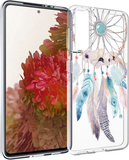 iMoshion Hoesje Geschikt voor Samsung Galaxy S21 Hoesje Siliconen - iMoshion Design hoesje - Transparant / Meerkleurig / Dreamcatcher