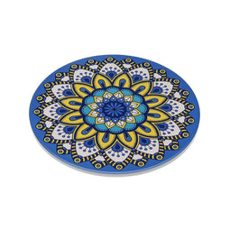 Placemat Versa Blauw Kurk Keramisch Mandala 20 X 0,6 X 20 CM