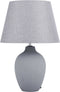 FERGUS - Tafellamp - Grijs - Keramiek