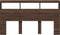 vidaXL - Hoofdbordkast - met - LED-verlichting - 180x17x102 - cm - bruin - eiken