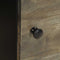vidaXL - Nachtkastje - 40x33x46 - cm - massief - mangohout - lichtgrijs