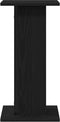 vidaXL - Luidsprekerstands - 2 - stuks - Zwart - Eiken - 30x30x60 - cm - Bewerkt - Hout