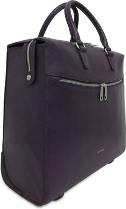 Gigi Fratelli Dames Leren Laptop Trolley 15.6 inch Romance Business ROM8015 Dark Violet
