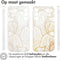 imoshion Hoesje Geschikt voor Samsung Galaxy A25 (5G) Hoesje Siliconen - imoshion Design hoesje - Meerkleurig / Golden Leaves Transparant