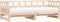 vidaXL - Slaapbank - met - onderschuifbed - 90x200 - cm - massief - grenenhout