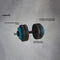 Avento Halter Verstelbaar - Dumbbell 15 kg - Antislip handgreep - Zwart