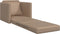 vidaXL - Vloersofa - Bed - 2-in-1 - Cappuccino - 74x77x81 - cm - Kunstleer