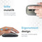 Trendfield Draadloze Muis - Oplaadbare Ergonomische Muis met Stille Klik - Bluetooth - Space Grey