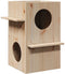 vidaXL - Kattenhuis - 43x43x60 - cm - massief - grenenhout