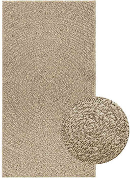 vidaXL - Vloerkleed - ZIZUR - beige - binnen - en - buiten - 80x150 - cm - jute - look