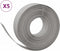 vidaXL - Tuinranden - 5 - st - 10 - m - 15 - cm - polyetheen - grijs
