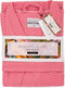 Heckettlane Badjas Wafel - Ochtendjas Unisex - 65% Gerecycled Katoen - Roze