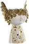 Decoratieve figuren Home ESPRIT Wit Gouden 18 x 14 x 25 cm