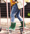Bergstein Rainboot - Regenlaarzen Unisex Junior - Handgemaakt Natuurrubber - Groen - Maat 35
