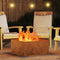 vidaXL - Vierkante - Vuurplaats - 60x60x30 - cm - Weervast - Staal