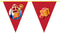 Vlaggenlijn Sinterklaas - Sinterklaas decoratie - Versiering - 10 meter - rood