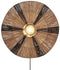 GOOD&MOJO Wandlamp Iguazu - Jute/Zwart - Ø55cm - Binnen