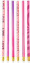 Grijze HB Potloden Roze, 6st.