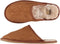 Apollo Dames Sloffen - Pantoffels - Suède - Bruin - Maat 41/42