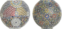 Bureaulamp DKD Home Decor 25 x 13 x 23 cm Kristal Multicolour 220 V 25 W (2 Stuks)